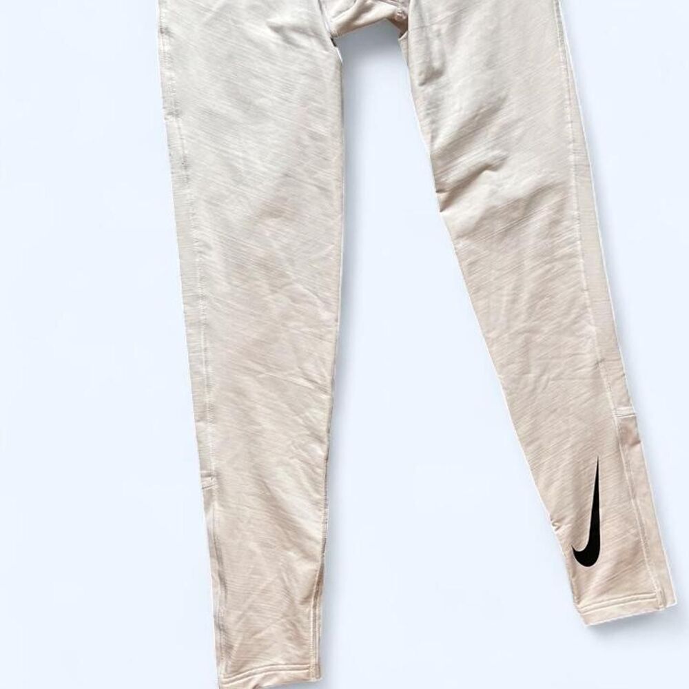 Nike Women's Cream and Pink Trousers